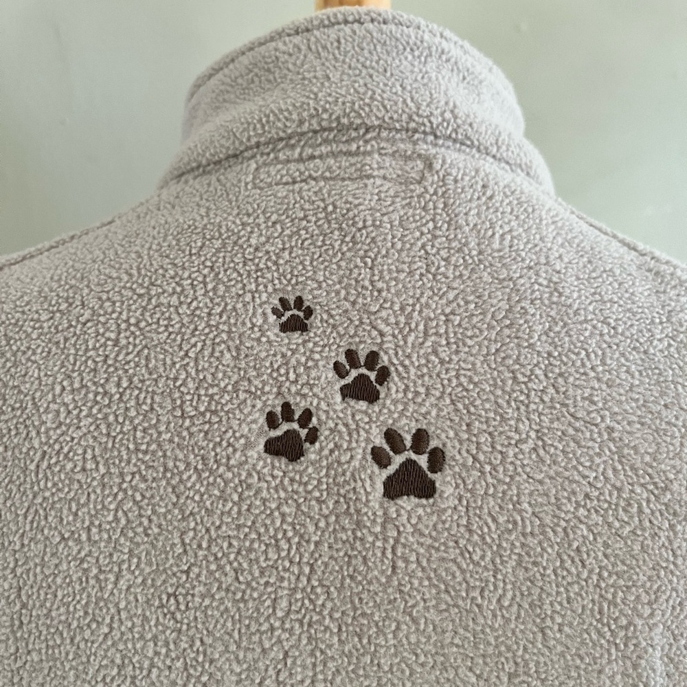 Beige Safari Fleece Jacket | Zippered Top | Adjastable Bottom | 32 US 0-2 - Picture 3 of 7